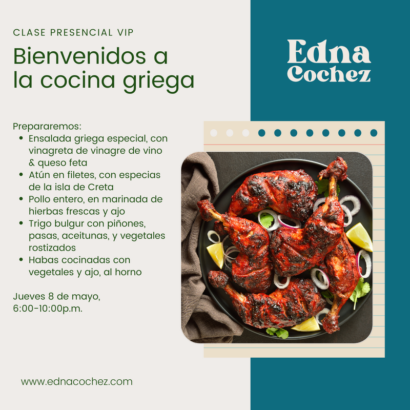 Trio de clases VIP - Sabores del Mediterráneo