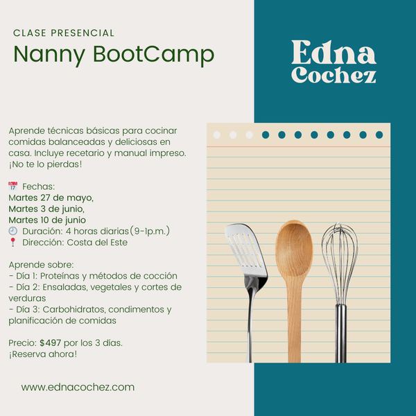 Nanny BootCamp - Mayo/Junio