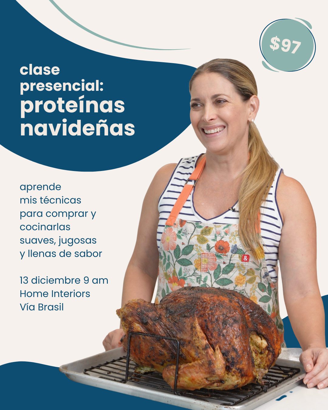 Clase Presencial: Cómo cocinar Proteínas Navideñas